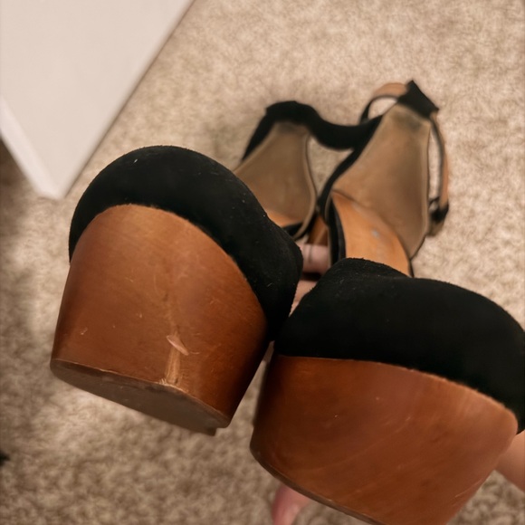 Chic Jeffrey Campbell “Havana Last” Women's Wooden Wedge - Picture 6 of 8